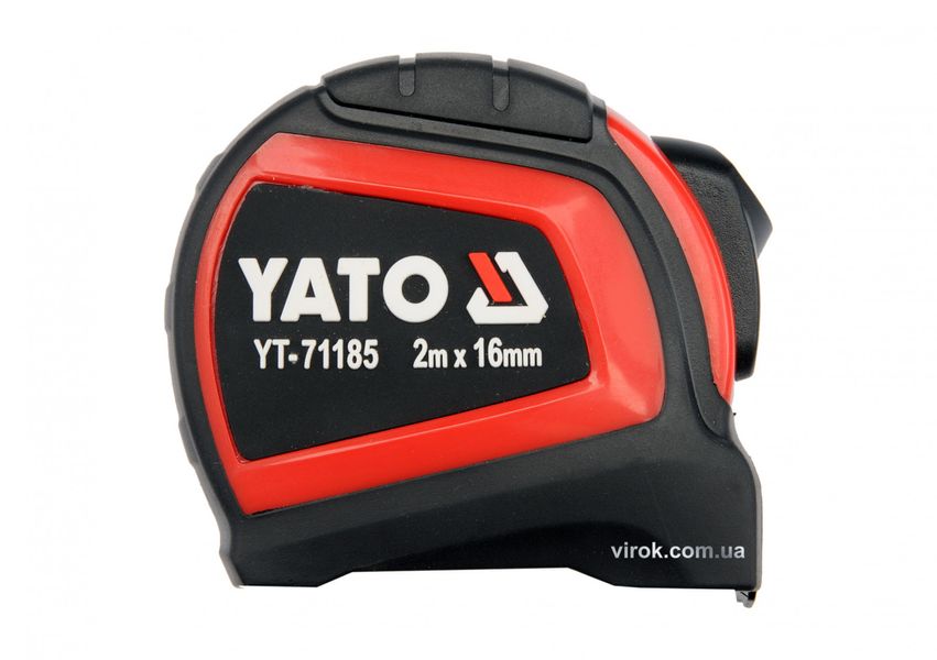 Рулетка стальная с нейлоновым покрытием YATO 2 м х 16 мм фото