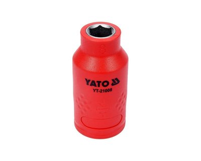 Головка торцевая диэлектрическая М8 YATO YT-21008, 3/8″, 45/28 мм, VDE до 1000 В фото