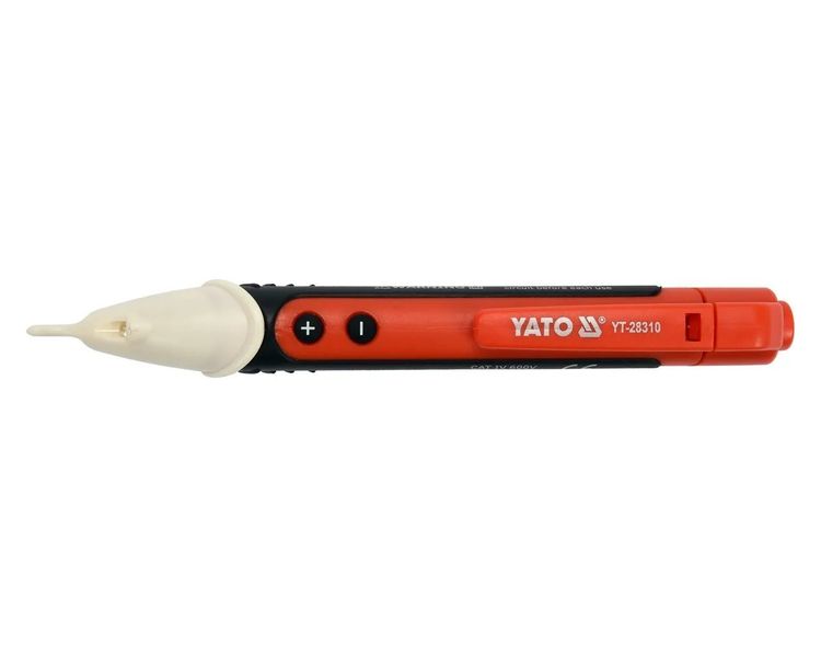 Индукционный тестер напряжения YATO YT-28310, фонарик, звуковая индикация, 90-1000 В фото