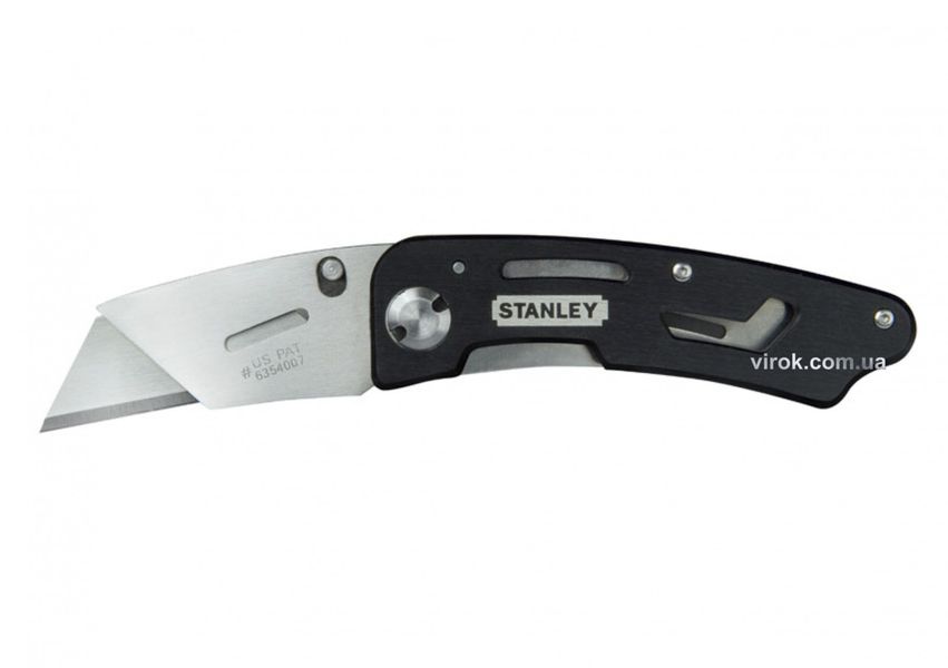 Нож складной STANLEY "Utility" с фиксированным трапецевидным лезвием 160 мм фото