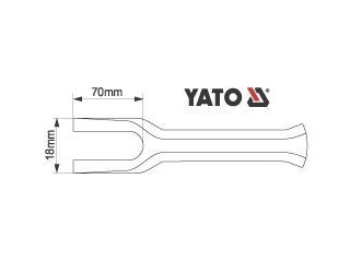 Съемник рулевых тяг YATO YT-0615, Ø 18 мм, 200 мм фото