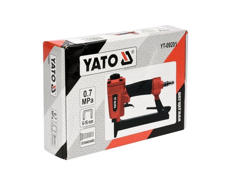 Степлер пневматичний YATO YT-09201 для скоб 6-16 х 12.7 мм фото