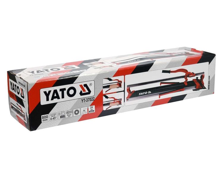 Плиткорез с лазерной направляющей YATO YT-37022, 800 мм, до 12 мм фото