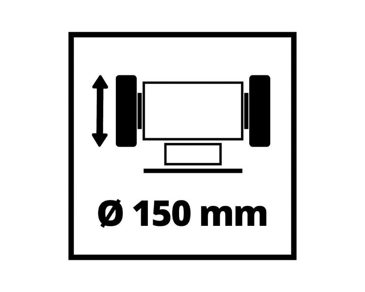 Точильний верстат (точило) EINHELL TC-BG 150, 150 Вт, диск 150 мм фото