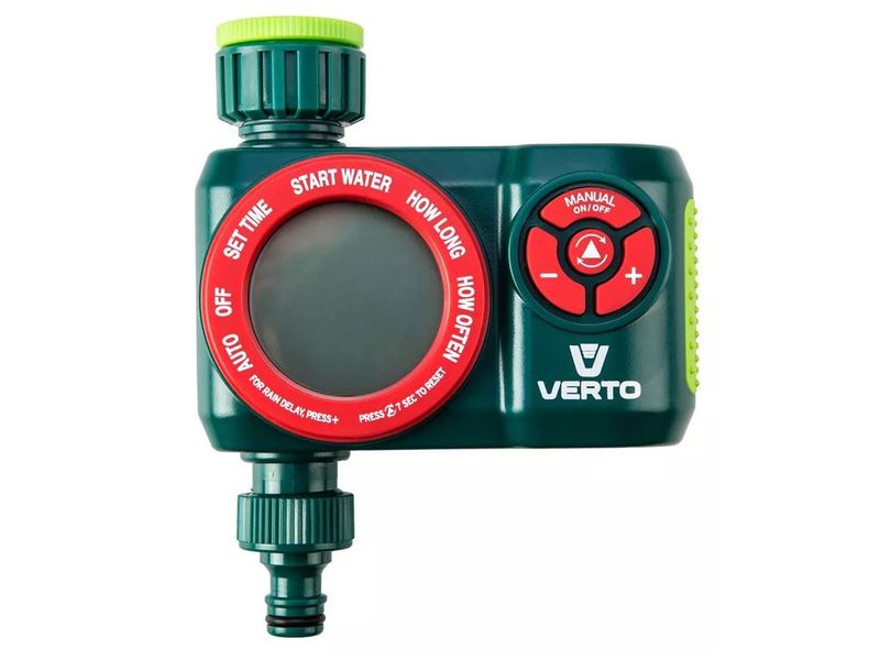 Таймер для полива электронный 360 мин Verto 15G751, 13 режимов, 3/4"-1" фото