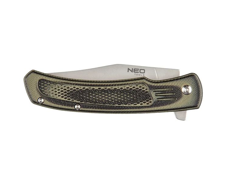 Нож складной лезвие 8 см нержавеющая сталь NEO TOOLS 63-114 фото