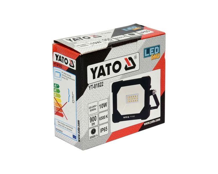 Прожектор светодиодный 10 Вт YATO YT-81822, 900 лм, 6500К, 14 шт фото