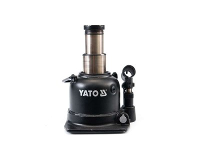 Домкрат пляшковий двоштоковий 10 т YATO YT-1713, 125-225 мм фото