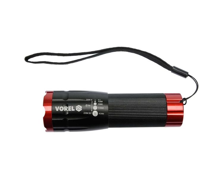 Велосипедний LED ліхтар VOREL 88411 на батарейках, 3 Вт, 150 Лм, з кріпленням фото