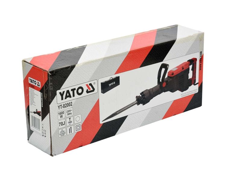 Отбойный молоток SDS-HEX с масляным охлаждением YATO YT-82002, 1600 Вт, 70 Дж фото