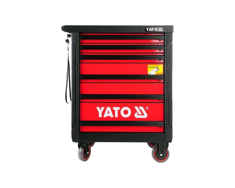 Шкаф сервисный с инструментами YATO YT-5530, 6 ящиков, 177 предметов фото