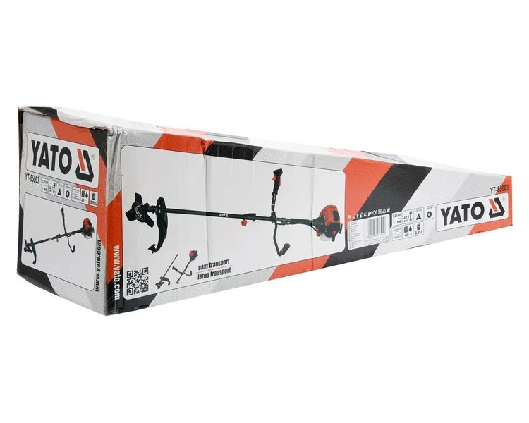 Мотокоса двотактна YATO YT-85003, 42.7 см3, 1.7 к.с., 430 мм фото