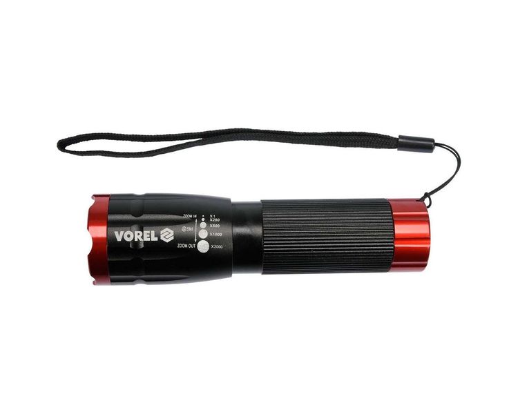 Велосипедний LED ліхтар VOREL 88411 на батарейках, 3 Вт, 150 Лм, з кріпленням фото