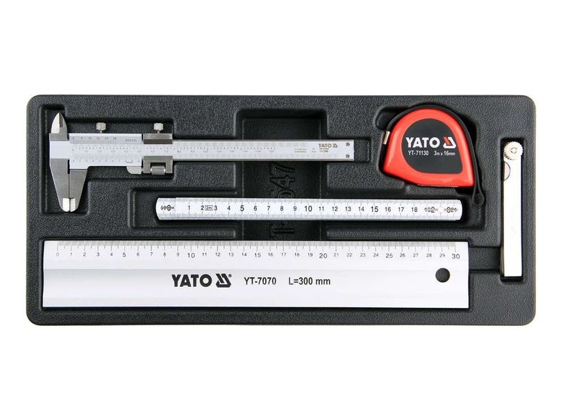 Вклад до інструментальної шафи YATO YT-55474: вимірювальні інструменти, 5 шт фото