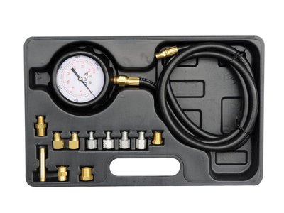 Тестер для вимірювання тиску оливи YATO YT-73030 з адаптерами, 0- 35 Bar фото