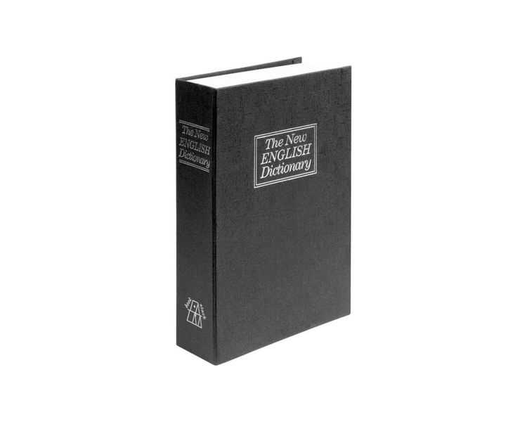 Книга сейф с замком 240x155x55 VOREL 78633, сталь в картонной обложке, 2 ключа фото