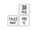 Кембрики термоусадочные с оловом 1.5-2.5 мм² YATO YT-81442, 105 °C, 30 шт фото 4