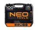 NEO TOOLS 08-920 - набір інструментів 100 од., 1/2"-1/4", М4-32 мм фото 9