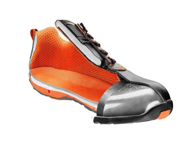 Кросівки шкіряні зі сталевим носком 43 розмір NEO TOOLS 82-104, клас SB SRA, антиковзкі, посилена п'ята фото