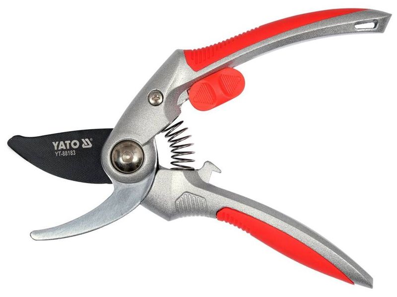Секатор алюминиевый YATO YT-88183, до 20 мм, сталь SK5, ABS, TPR, 54 HRC фото