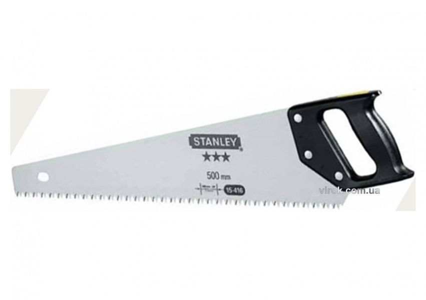 Ножовка по дереву STANLEY с прямыми зубьями: 500 мм, 3.5 TIP фото