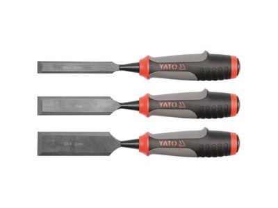 Набір стамесок YATO з полімерними ручками 16, 25, 32 мм, 3 шт фото