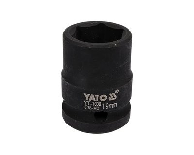 Головка ударная М19 шестигранная YATO YT-1009, 1/2", 39 мм фото