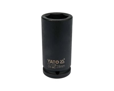 Головка ударна подовжена М28 YATO YT-1128, 3/4", 90 мм, CrMo фото