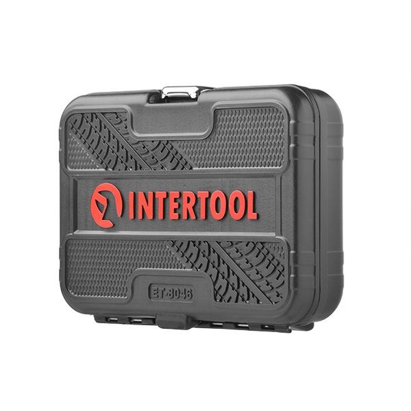 Набор инструментов INTERTOOL STORM ET-8046, 1/4", М4-14 мм, 46 ед, Cr-V фото