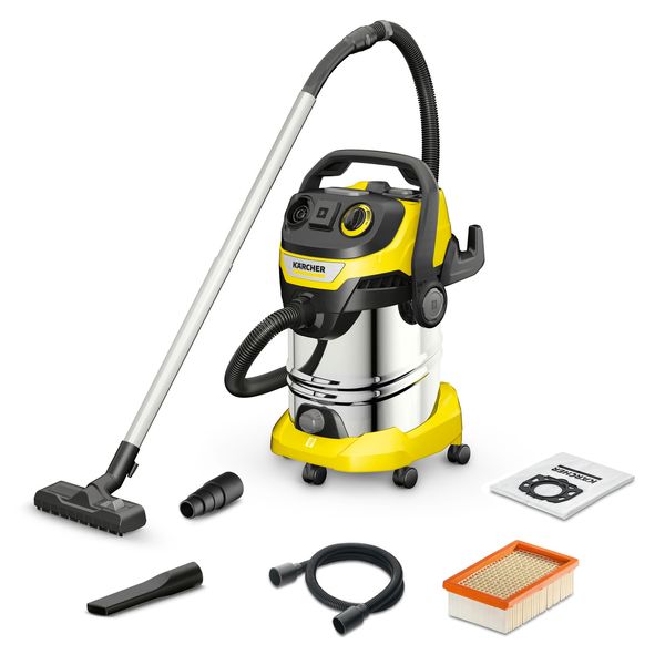 Karcher WD 6 P S V-30/6/22/T з розеткою для інструментів (1.628-360.0), 1300 Вт, 30 л, сухе/вологе фото