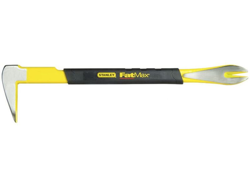Лом з цвяховидалювачем кований STANLEY "FatMax® Claw Bar" з пружинної сталі, 25 см фото