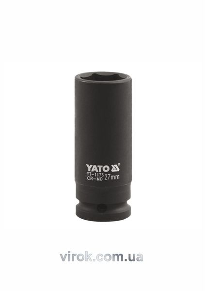 Головка ударная шестигранная YATO 1" М33, 90 мм фото