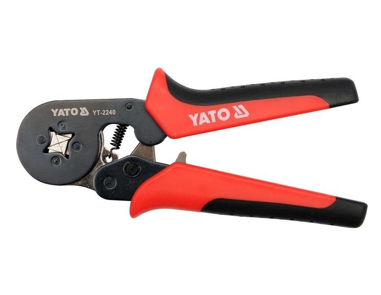 Обтискач для гільзових наконечників YATO YT-2240, 0.2-6 мм2, 180 мм фото