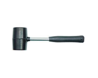 Молоток гумовий з металевою ручкою VOREL 33927, Ø 75 мм, 1.1 кг фото