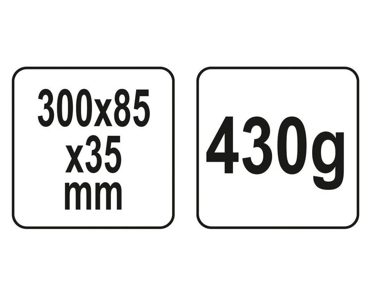Клин для розколювання колод YATO YT-79880, 300х85х35 мм, 430 г фото
