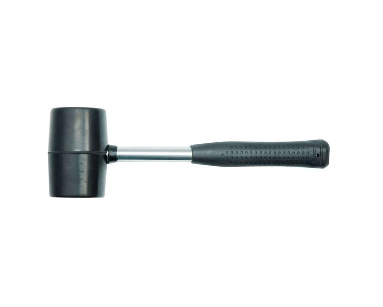 Молоток гумовий з металевою ручкою VOREL 33927, Ø 75 мм, 1.1 кг фото