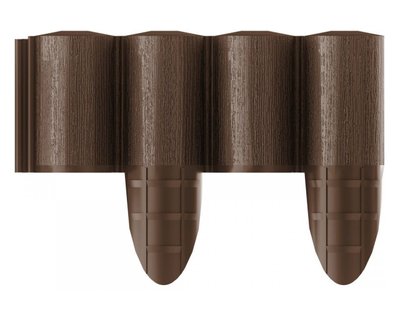 Огорожа для клумби декоративна коричнева Cellfast 4 ECO 34-031, 95х240 мм, 10 шт фото