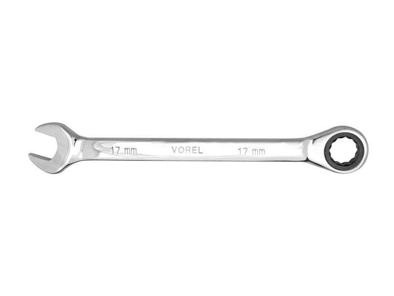 Ключ рожково-накидной с трещоткой VOREL М14 мм фото