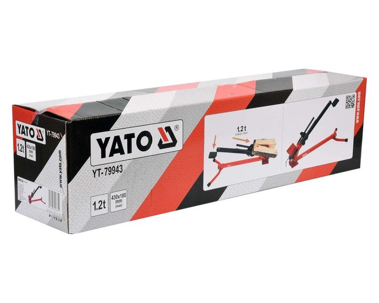 Дровокол ножной механический YATO YT-79943, max 430х180 мм фото