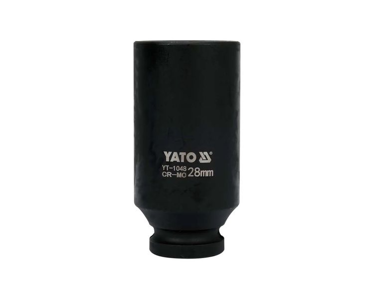 Головка ударна подовжена М28 YATO YT-1048, 1/2", 78 мм, CrMo фото