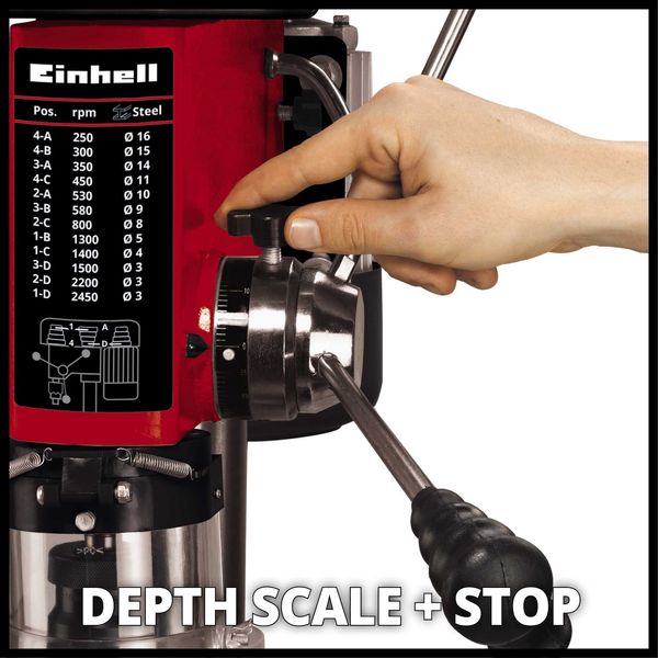 Сверлильный станок EINHELL TC-BD 630, 630 Вт, 1.5-16 мм, до 60 мм фото