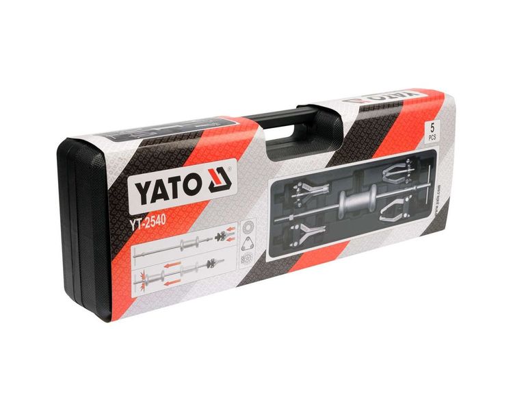 Съемник подшипников с обратным молотком YATO YT-2540, набор 5 пр. фото