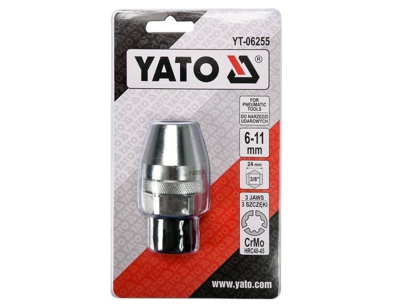 Шпильковерт YATO YT-06255, 3/8", 6-11 мм, для ударных гайковертов фото