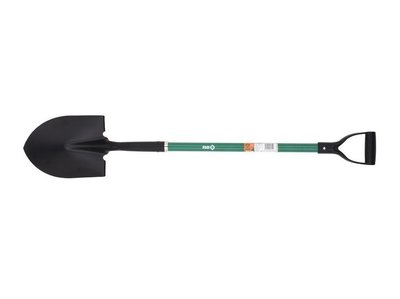 Лопата штыковая с фиберглассовой ручкой FLO, штык 22х29 см, общая 120 см фото