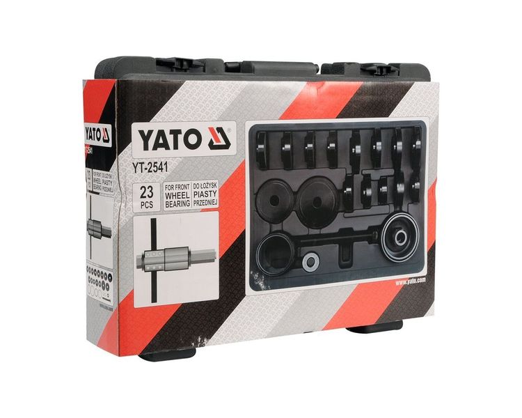 Съемник подшипника передней ступицы YATO YT-2541, набор 23 пр. фото