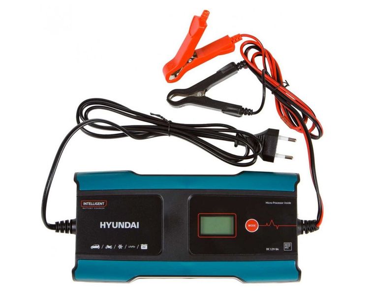 Зарядное устройство для автомобильного аккумулятора HYUNDAI HY 810, 2-8A, 6-12В фото