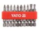 Набір біт 50 мм YATO YT-0483 Non-Slip, 1/4", PH-PZ-SL,  сталь S2, 10 шт фото 1