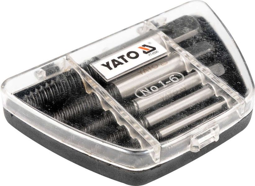 Экстракторы сломанных болтов YATO YT-0590, 3-14 мм, 6 шт. фото