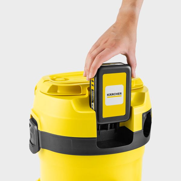 Karcher WD 2-18 Battery Power (1.628-500.0), 18В, 12 л, сухая/влажная (корпус) фото