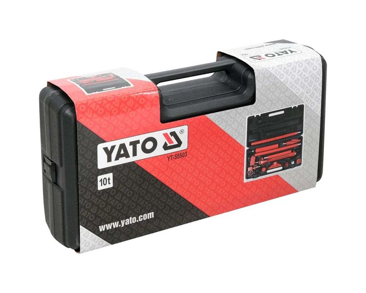 Стійка розпірна гідравлічна 10 т YATO YT-55503, хід 135 мм фото